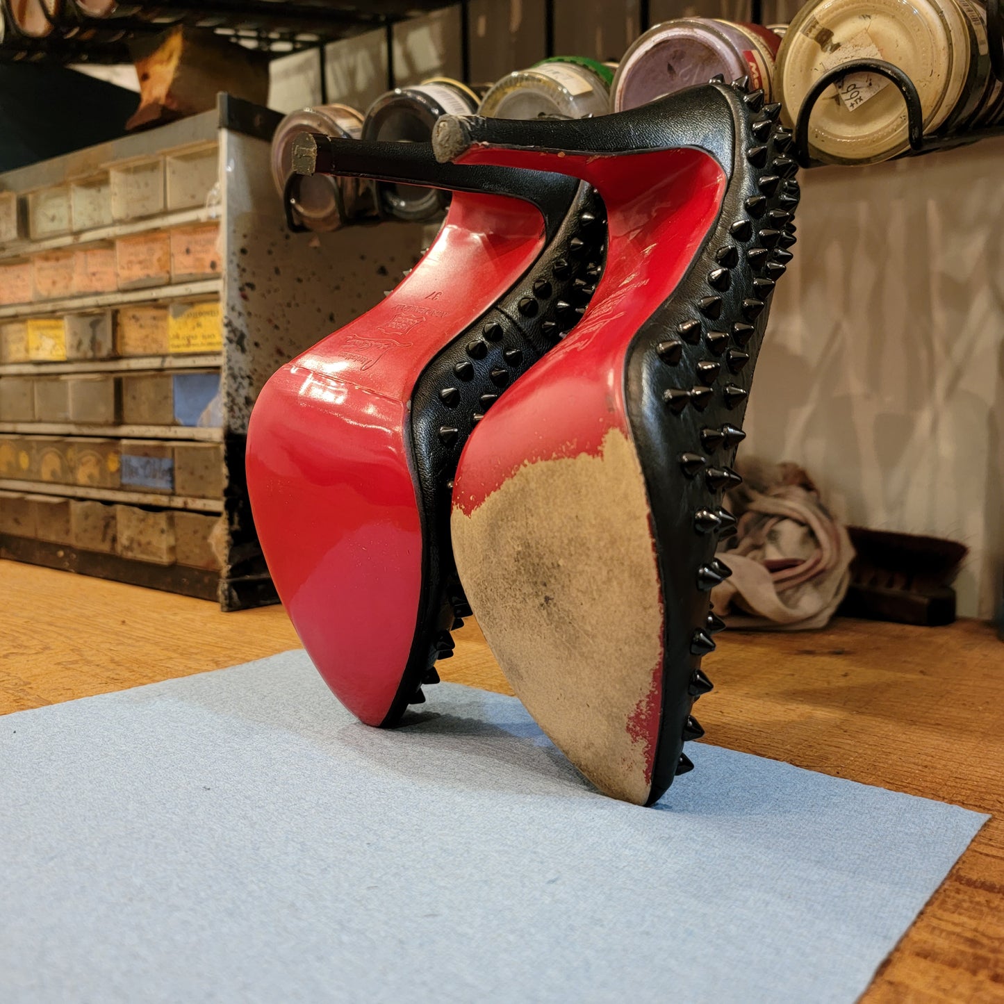 Christian Louboutin Casali Mirror Sole Guard RepairThe Shoe Man With Angels Custom Creations