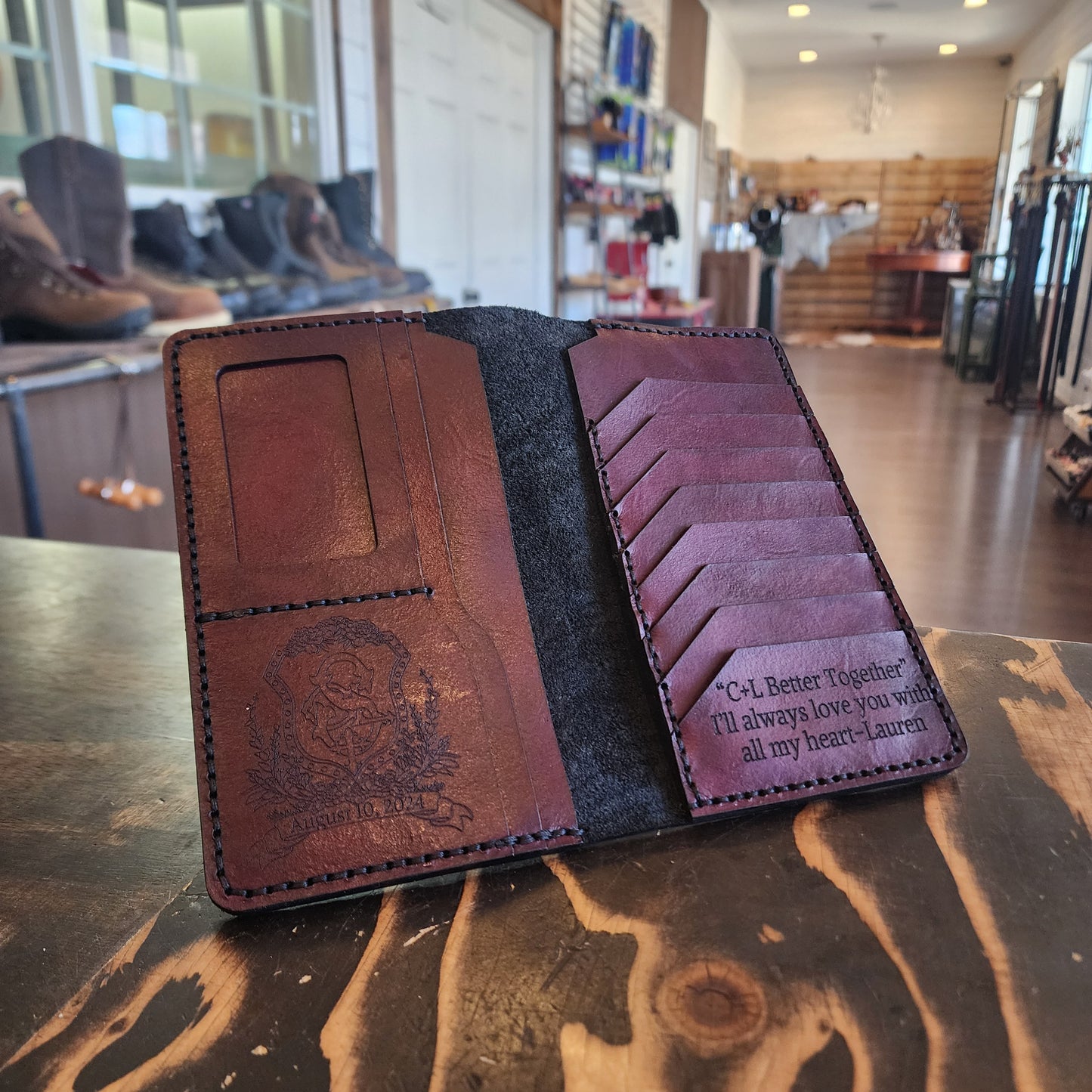 Roper WalletThe Shoe Man With Angels Custom Creations