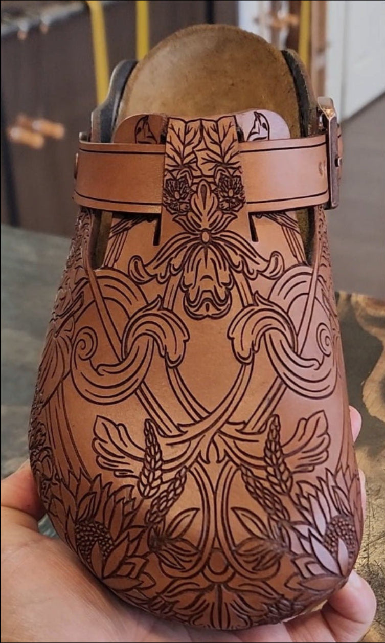Custom Leather ClogsThe Shoe Man With Angels Custom Creations