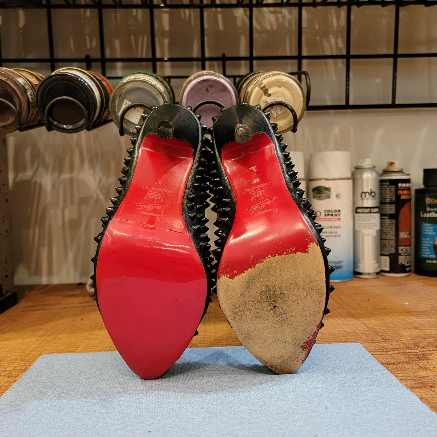 Christian Louboutin Casali Mirror Sole Guard RepairThe Shoe Man With Angels Custom Creations