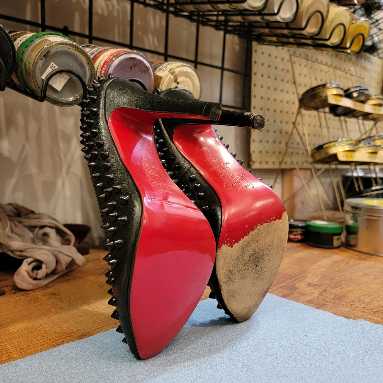 Christian Louboutin Casali Mirror Sole Guard RepairThe Shoe Man With Angels Custom Creations