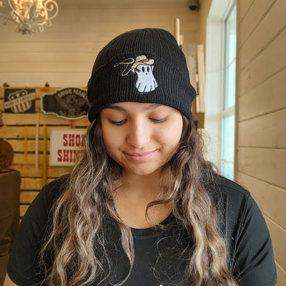 COWBOY GHOST BEANIEThe Shoe Man With Angels Custom Creations