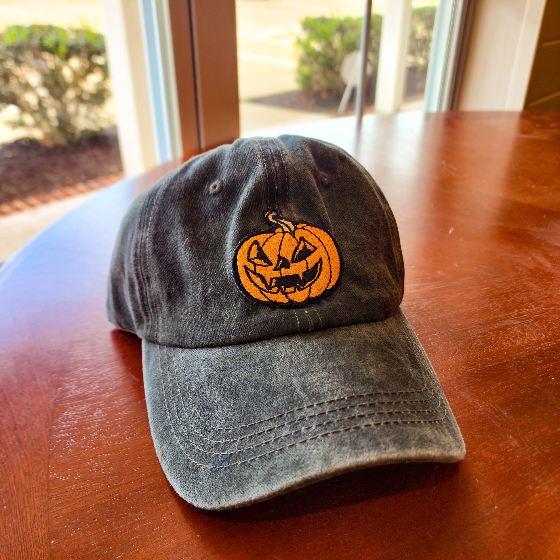 JACK - O - LANTERN BASEBALL CAPThe Shoe Man With Angels Custom Creations