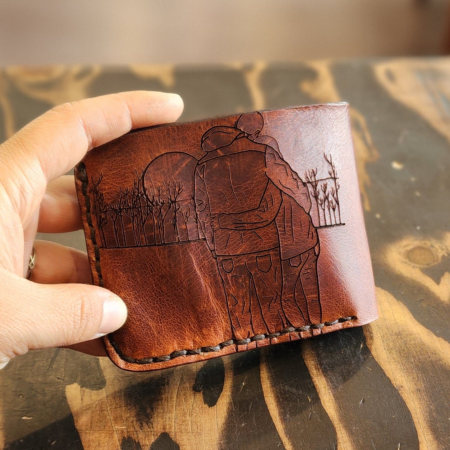 Bi - Fold WalletThe Shoe Man With Angels Custom Creations