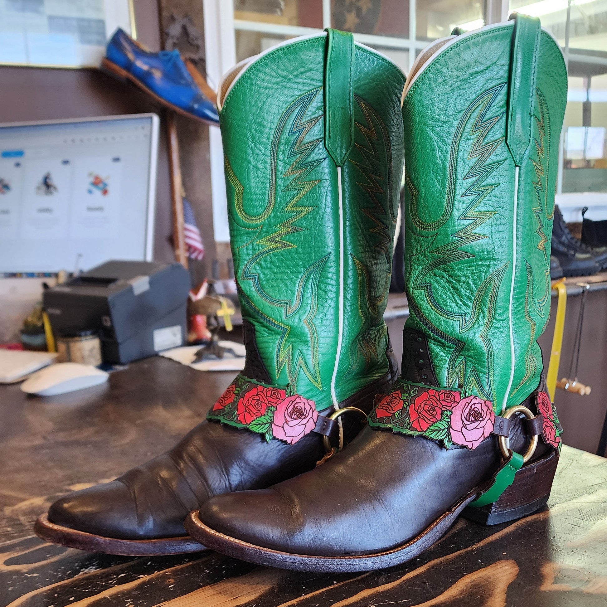 Custom Leather Boot StrapThe Shoe Man With Angels Custom Creations