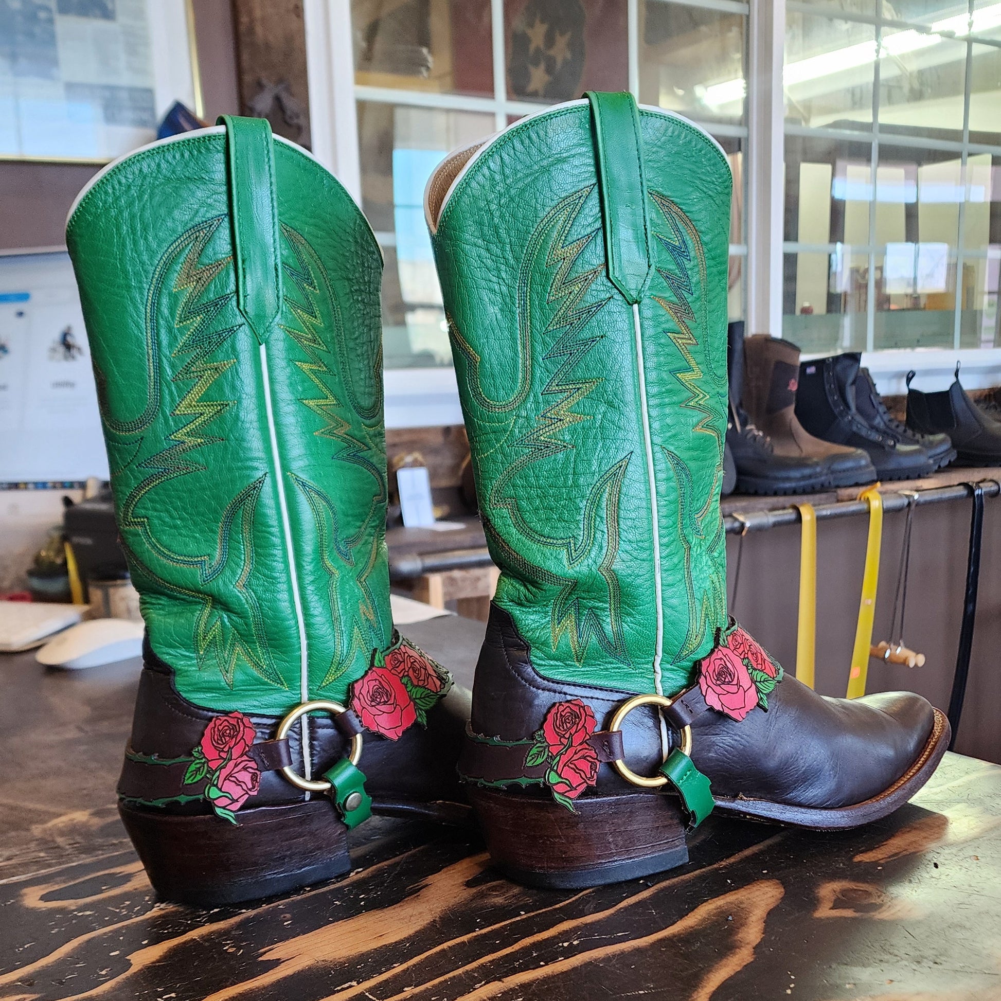 Custom Leather Boot StrapThe Shoe Man With Angels Custom Creations