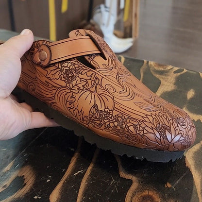 Custom Leather ClogsThe Shoe Man With Angels Custom Creations