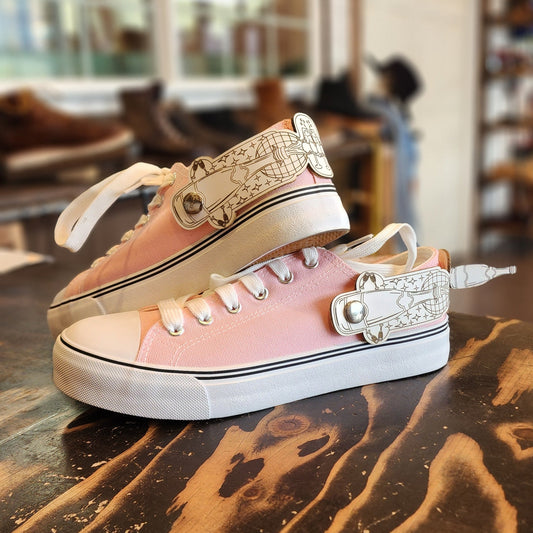 Custom Leather Sneaker SpursThe Shoe Man With Angels Custom Creations