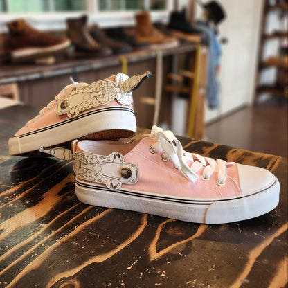 Custom Leather Sneaker SpursThe Shoe Man With Angels Custom Creations