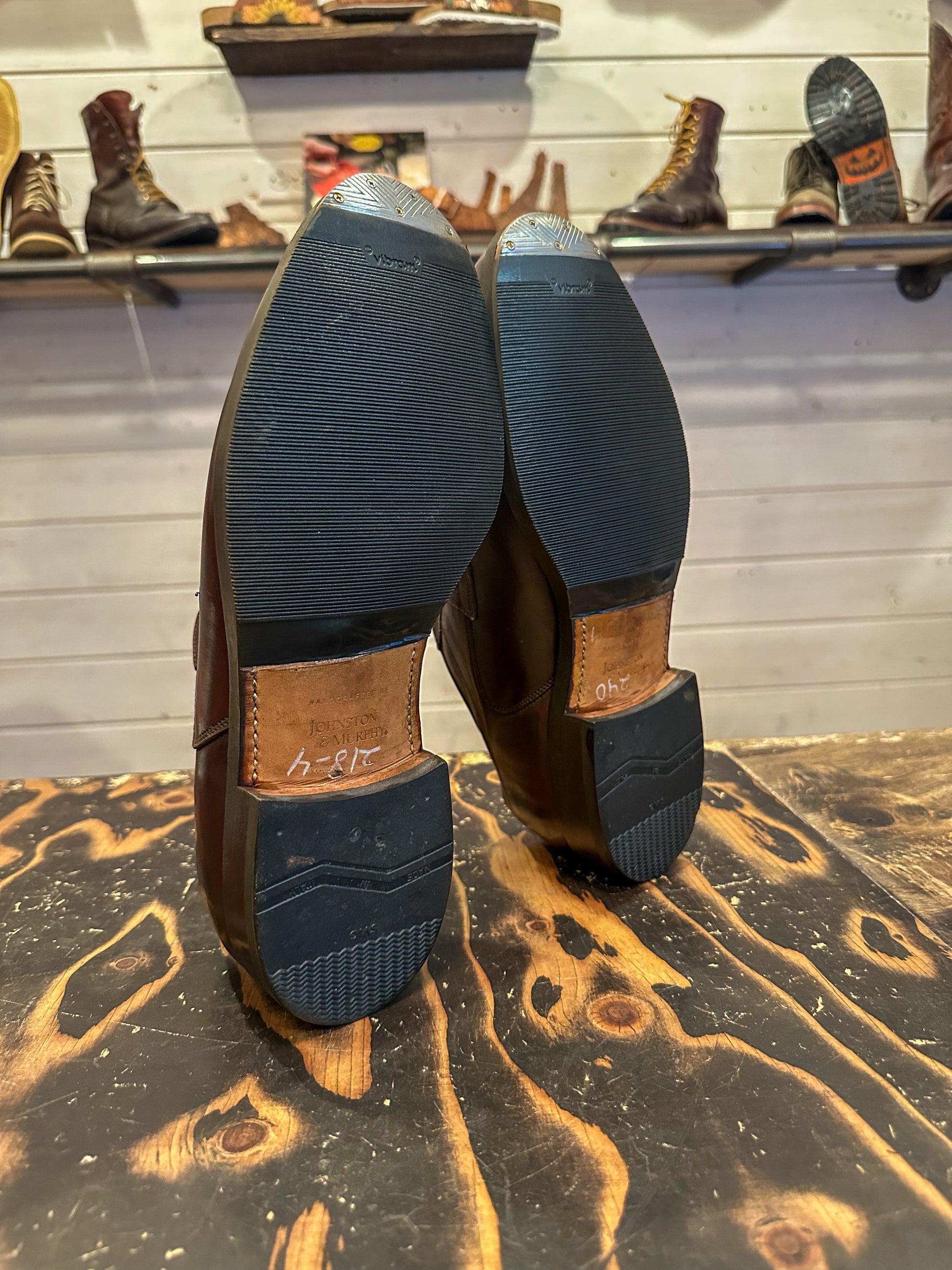 Vintage Johnston & Murphy Split Toe Dress Shoes 9 D/BThe Shoe Man With Angels Custom Creations