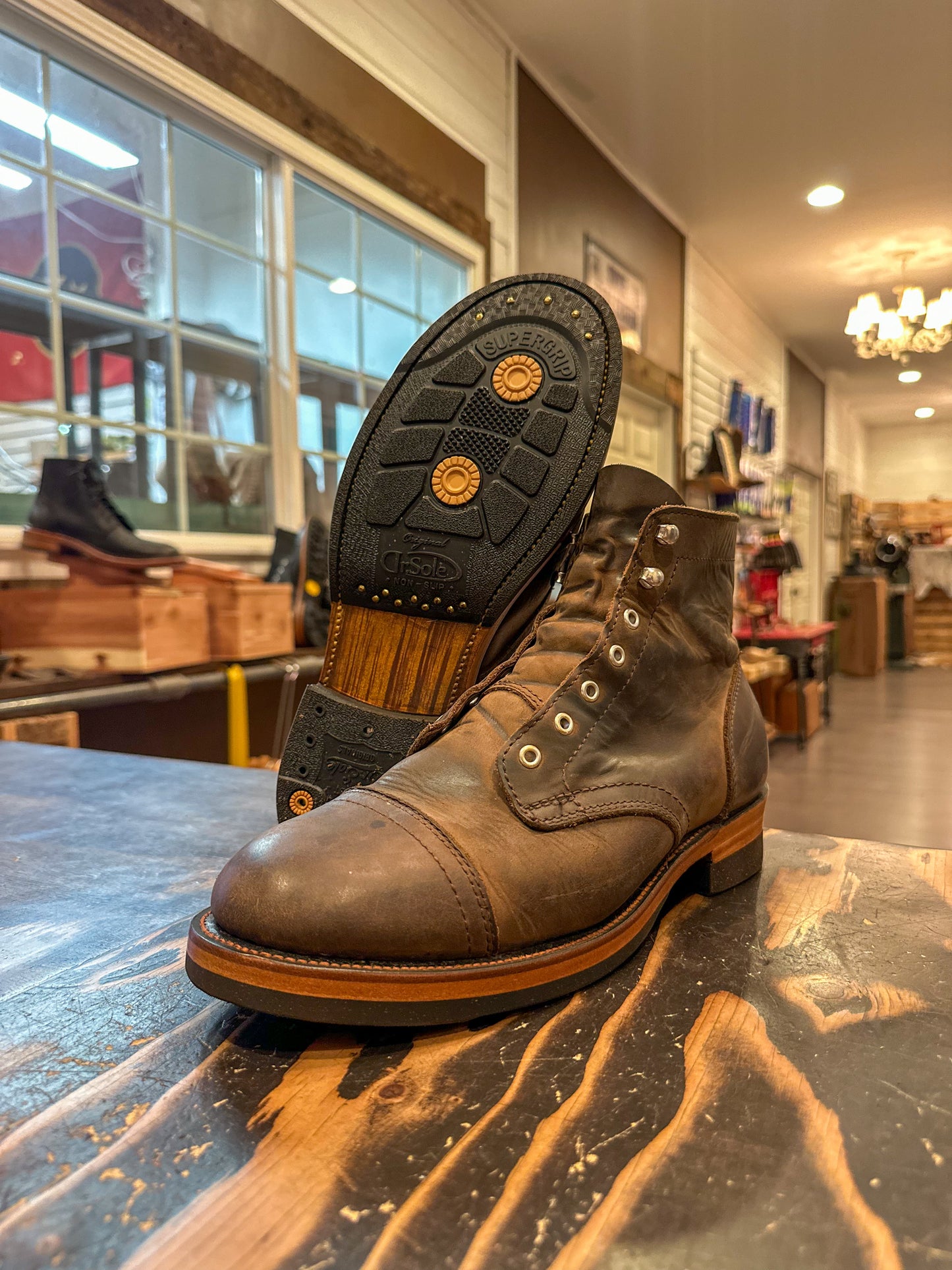 Dr. Sole Half Sole & HeelThe Shoe Man With Angels Custom Creations